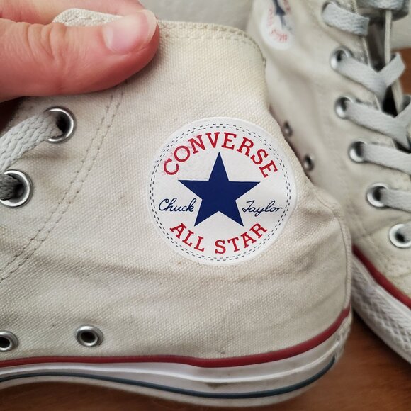 Converse Chuck Taylor All-Star high top white shoes - Picture 4 of 10